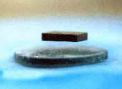 superconductor levitating a magnet