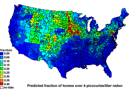 Radon Maps By State Website Assesses Radon Risk For Homeowners